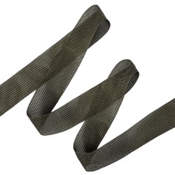 Окантовочная лента-бейка, цвет Тёмно-Серый 22мм (на отрез)  в Норильске