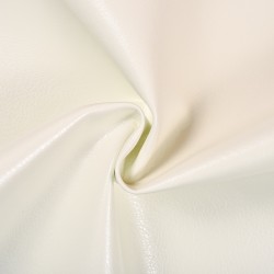 Ткань Дерматин (Кожзам) для мебели, цвет Белый (на отрез)  в Норильске