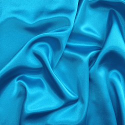 *Ткань Атлас-сатин, цвет Голубой (на отрез)  в Норильске