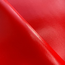 Тентовый материал ПВХ 600 гр/м2 плотная, Красный (Ширина 150см), на отрез  в Норильске, 600 г/м2, 1189 руб