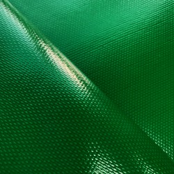 Ткань ПВХ 600 гр/м2 плотная, Зелёный (Ширина 150см), на отрез  в Норильске
