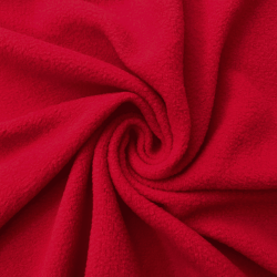 Флис Односторонний 130 гр/м2, цвет Красный (на отрез)  в Норильске