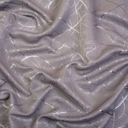 Ткань Блэкаут для штор светозатемняющая 75% &quot;Ледовое тиснение цвет Серый&quot; (на отрез)  в Норильске