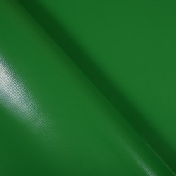 Ткань ПВХ 450 гр/м2, Зелёный (Ширина 160см), на отрез  в Норильске