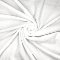 Флис Односторонний 130 гр/м2, цвет Белый (на отрез)  в Норильске