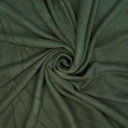 Ткань Флис Односторонний 130 гр/м2, цвет Темный хаки (на отрез)  в Норильске