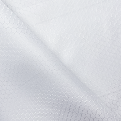 Ткань Оксфорд 300D PU Рип-Стоп СОТЫ, цвет Белый (на отрез)  в Норильске