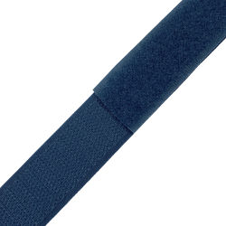 Контактная лента 25мм цвет Синий (велькро-липучка, на отрез)  в Норильске