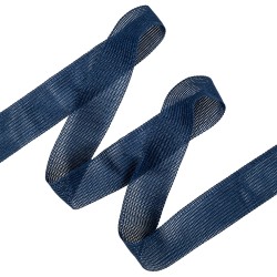 Окантовочная лента-бейка, цвет Синий 22мм (на отрез)  в Норильске