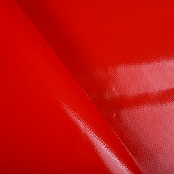 Ткань ПВХ 450 гр/м2, Красный (на отрез)  в Норильске