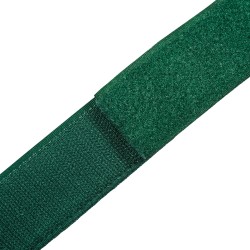 Контактная лента 40мм (38мм) цвет Зелёный (велькро-липучка, на отрез)  в Норильске