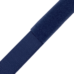 Контактная лента 25мм цвет Тёмно-Синий (Велькро-липучка), на отрез  в Норильске