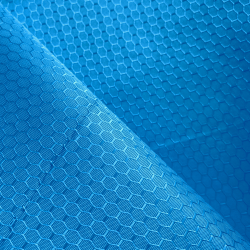 Ткань Оксфорд 300D PU Рип-Стоп СОТЫ, цвет Голубой (на отрез)  в Норильске