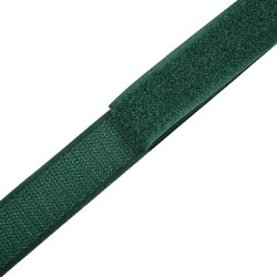 Контактная лента 25мм цвет Зелёный (велькро-липучка, на отрез)  в Норильске