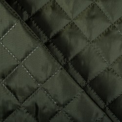Стеганая подкладочная ткань с синтепоном (100гр/м2), цвет Хаки (на отрез)  в Норильске