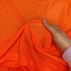 Трикотажная Сетка 75 г/м2, цвет Оранжевый (на отрез)  в Норильске