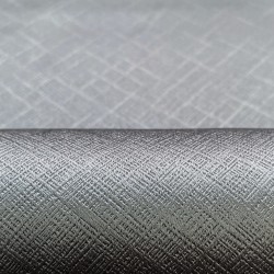 Ткань Блэкаут для штор светозатемняющая 100% &quot;Орнамент Серый&quot; (на отрез)  в Норильске