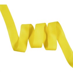 Окантовочная лента-бейка, цвет Жёлтый 22мм (на отрез)  в Норильске