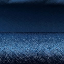 Ткань Блэкаут для штор светозатемняющая 100% &quot;Орнамент Синий&quot; (на отрез)  в Норильске